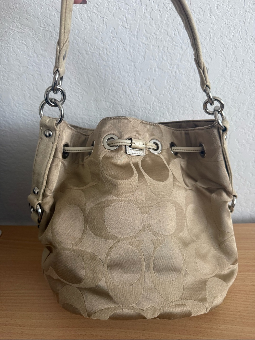Coach Poppy Tan Bucket Bag - Picture 2 of 7